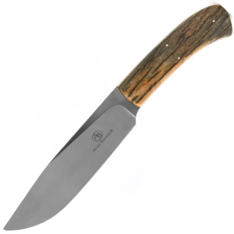 Нож с фиксированным клинком Arno Bernard Elephant, сталь N690, рукоять кость жирафа