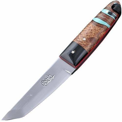 Нож скрытого ношения с фиксированным клинком Citadel Mushroom, сталь N690, рукоять Banksia Turquoise