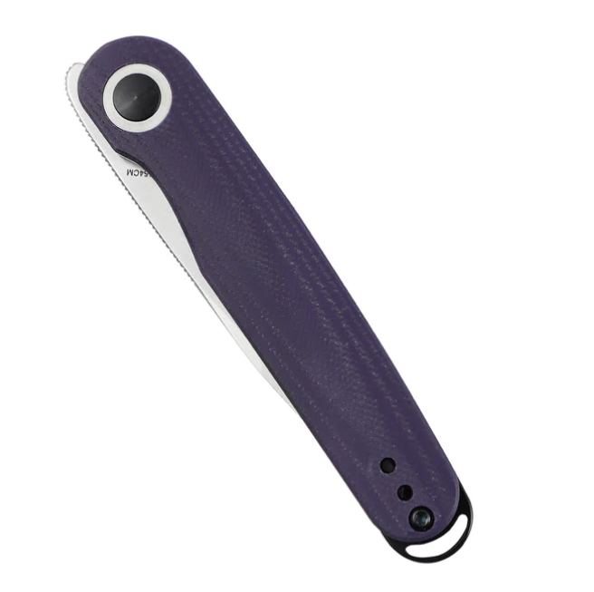 фото Складной нож kizer squidward purple, сталь 154cm, рукоять g10
