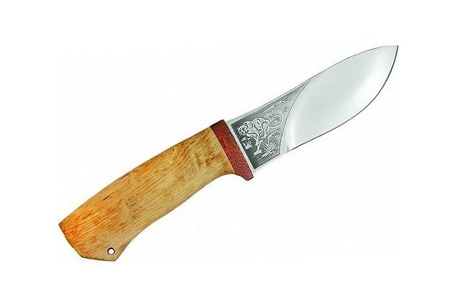 Нож разделочный "Гепард" карельская береза, АиР от Ножиков