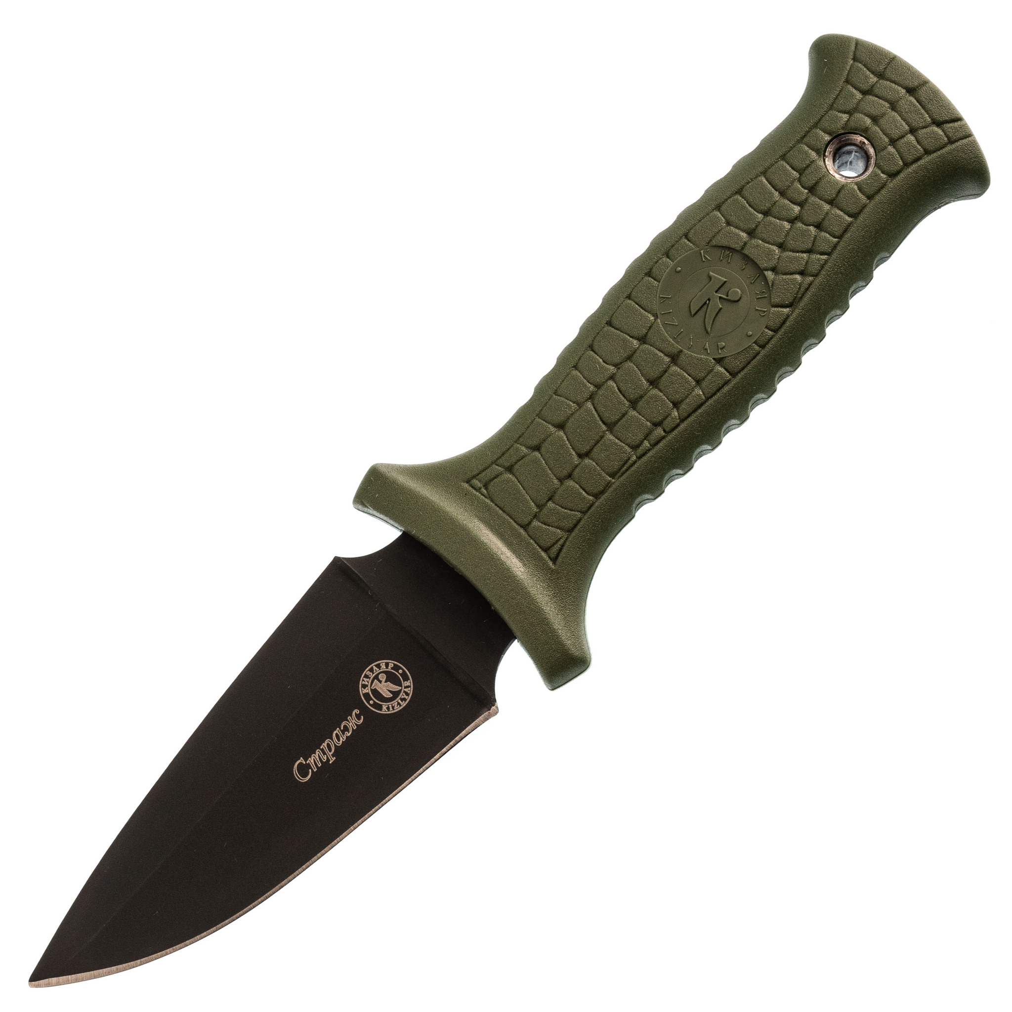 Нож Страж, сталь AUS-8, рукоять хаки, Кизляр поводок брезентовый 2 7 м х 2 5 см хаки зеленый