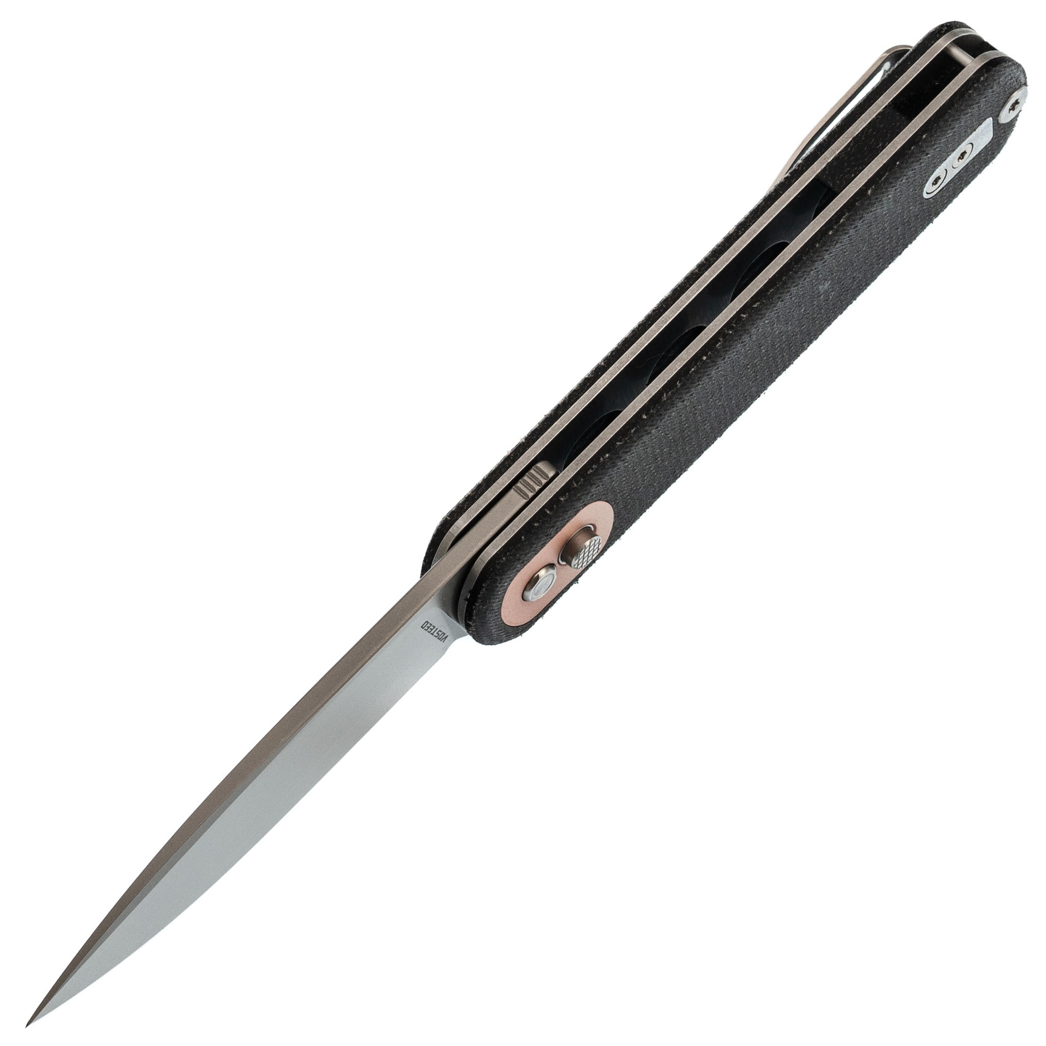 Складной нож Corgi SW Vosteed, сталь 14C28N, рукоять микарта, черный - фото 2