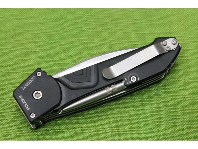 Многофункциональный складной нож с выкидным стропорезом Extrema Ratio Police III, сталь Bhler N690, рукоять алюминий - фото 5