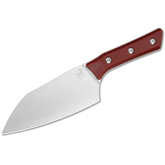 Фото Нож кухонный Сантоку Microtech Santoku Knife 6', сталь M390MK, рукоять G10, бордовый