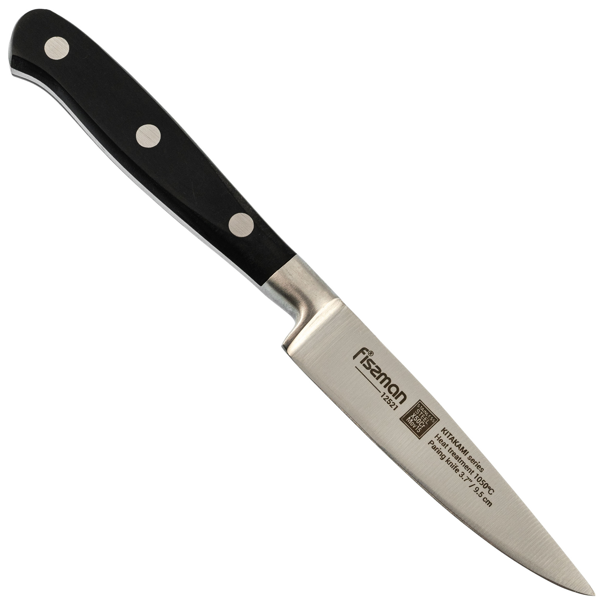 Нож кухонный Fissman овощной KITAKAMI 9,5см, сталь X50CrMoV15
