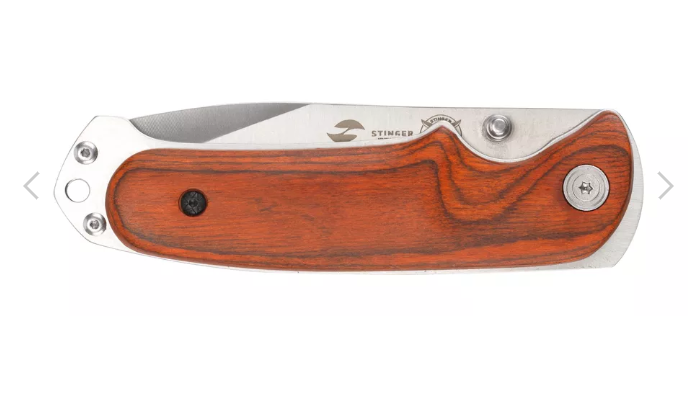 Нож складной Stinger FK-8236, сталь 3Cr13, рукоять пакка - фото 2