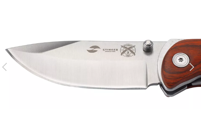 Нож складной Stinger FK-8236, сталь 3Cr13, рукоять пакка - фото 4