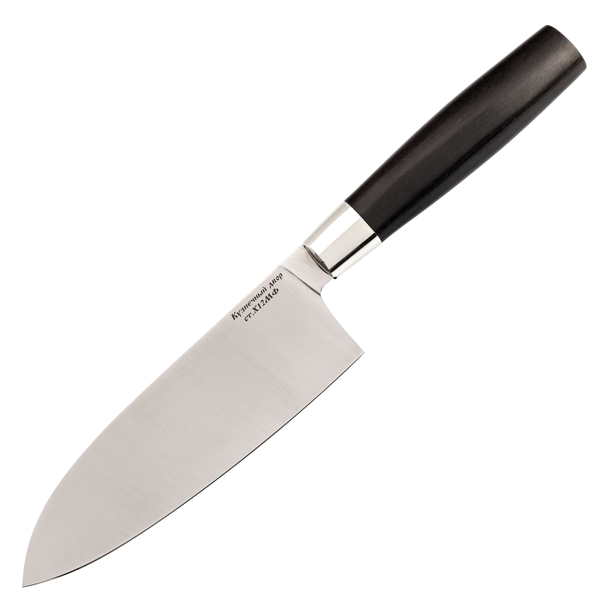 фото Набор из 4 кухонных ножей, сталь х12мф, рукоять граб ножи крутова