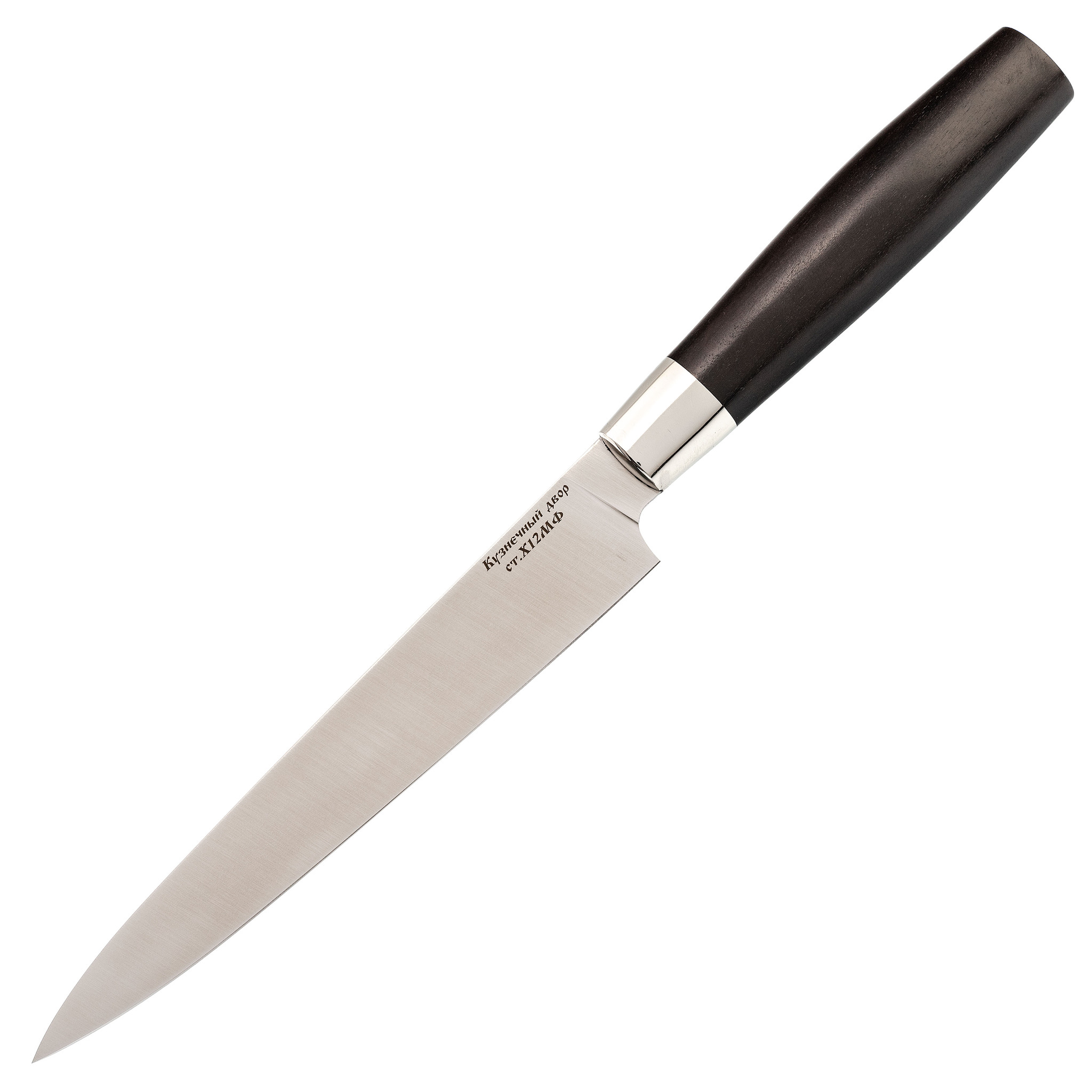 фото Набор из 4 кухонных ножей, сталь х12мф, рукоять граб ножи крутова
