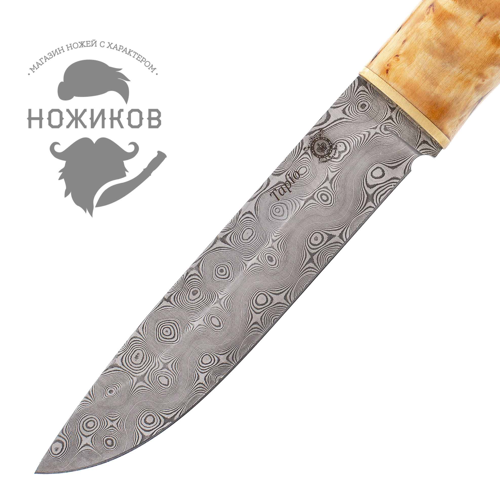 Нож финский Tapio, сталь ZDI-1016, рукоять карельская береза от Ножиков