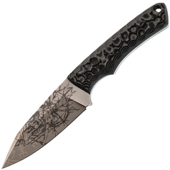 Фото Нож Pocket Wolf Кело, сталь AUS-10, рукоять G10, серый с рисунком