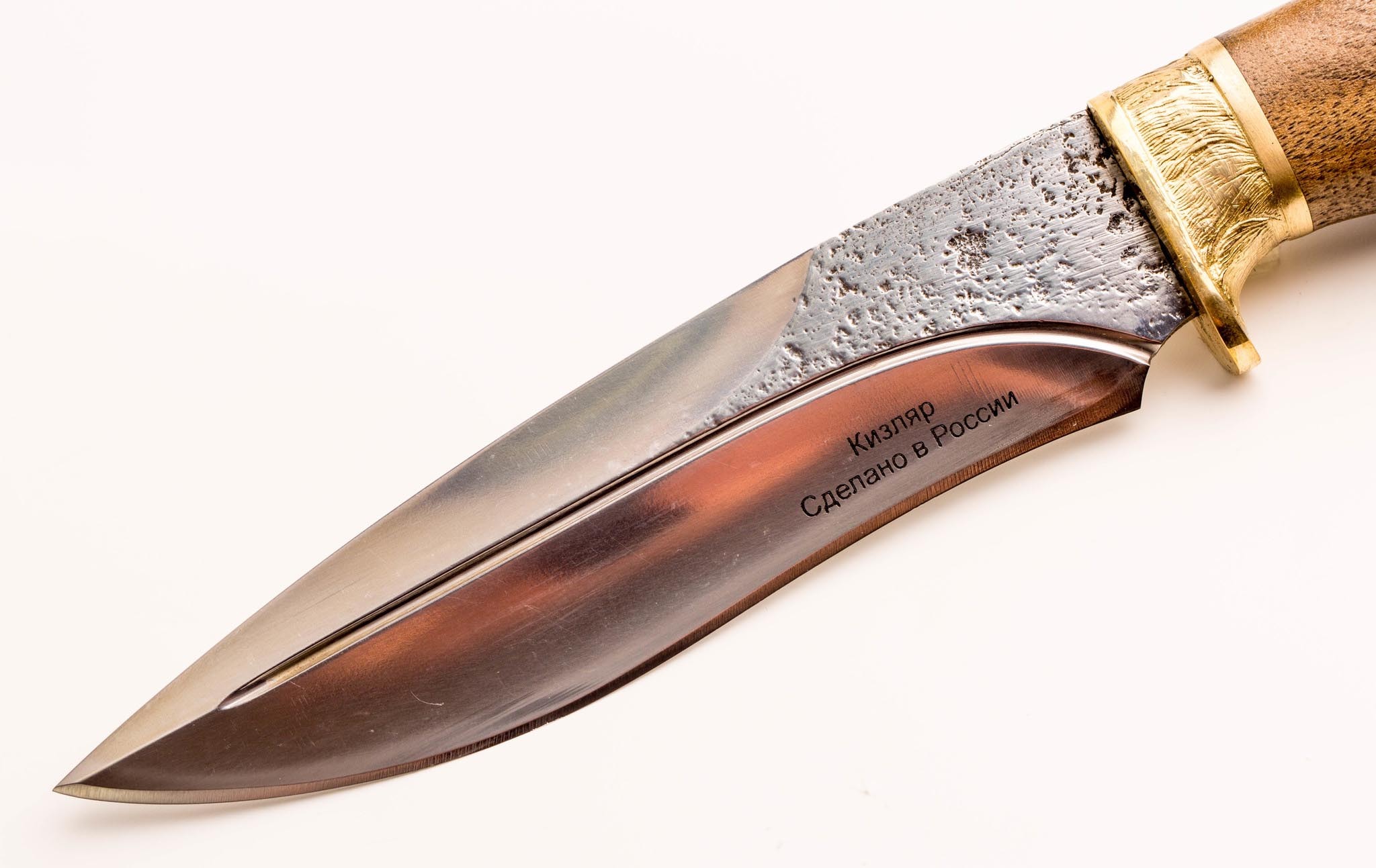 Нож Сафари-1, Кизляр СТО, с головой медведя, сталь Х12МФ - фото 3