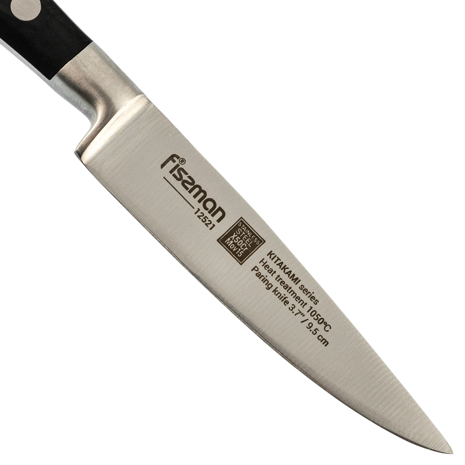 Нож кухонный Fissman овощной KITAKAMI 9,5см, сталь X50CrMoV15 - фото 2