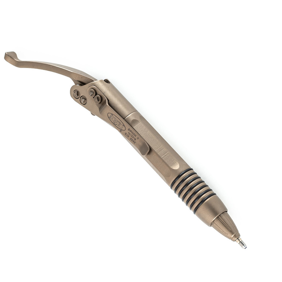 Тактическая ручка Microtech SIPHON II, бронза