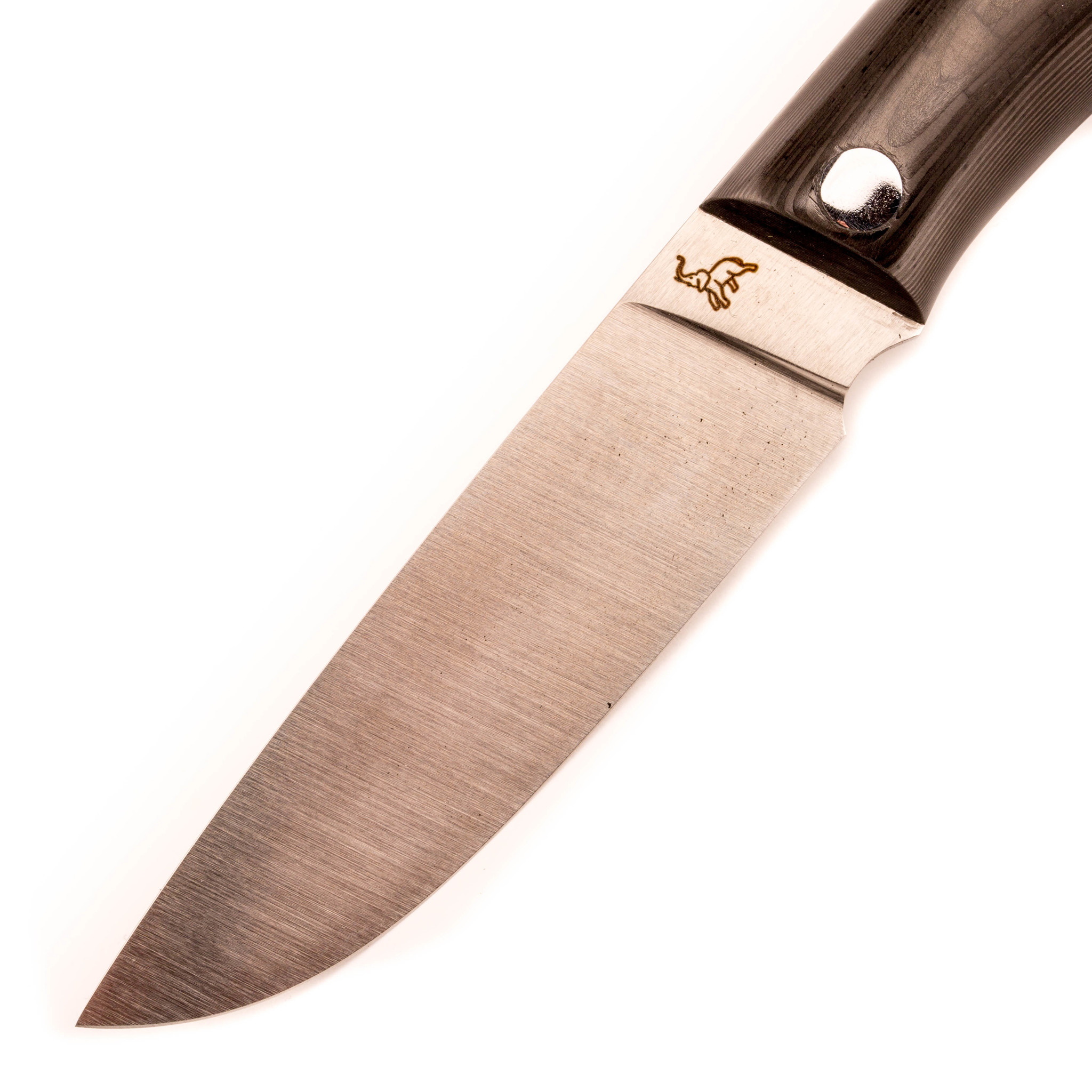 Нож разделочный C2, сталь M390, карбон, Слон от Ножиков