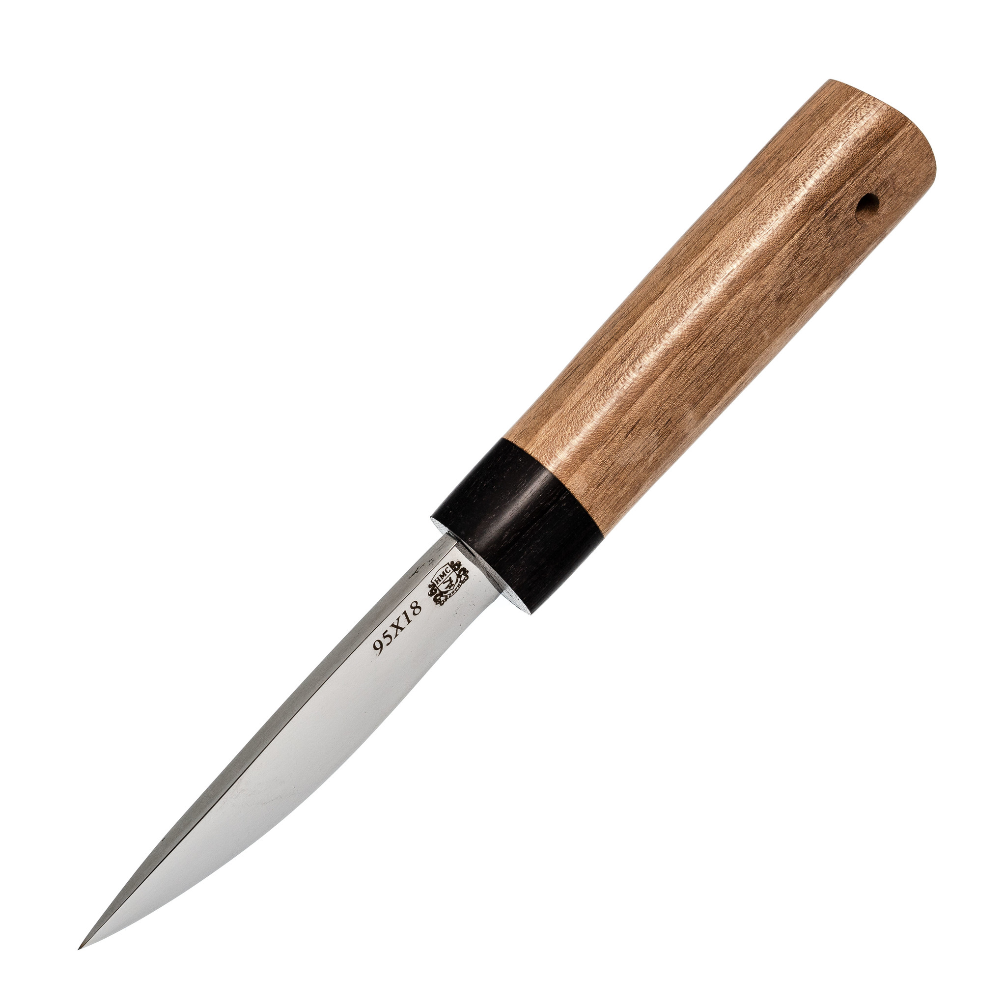 фото Нож якутский малый, сталь 95х18, рукоять орех мастерская сковородихина