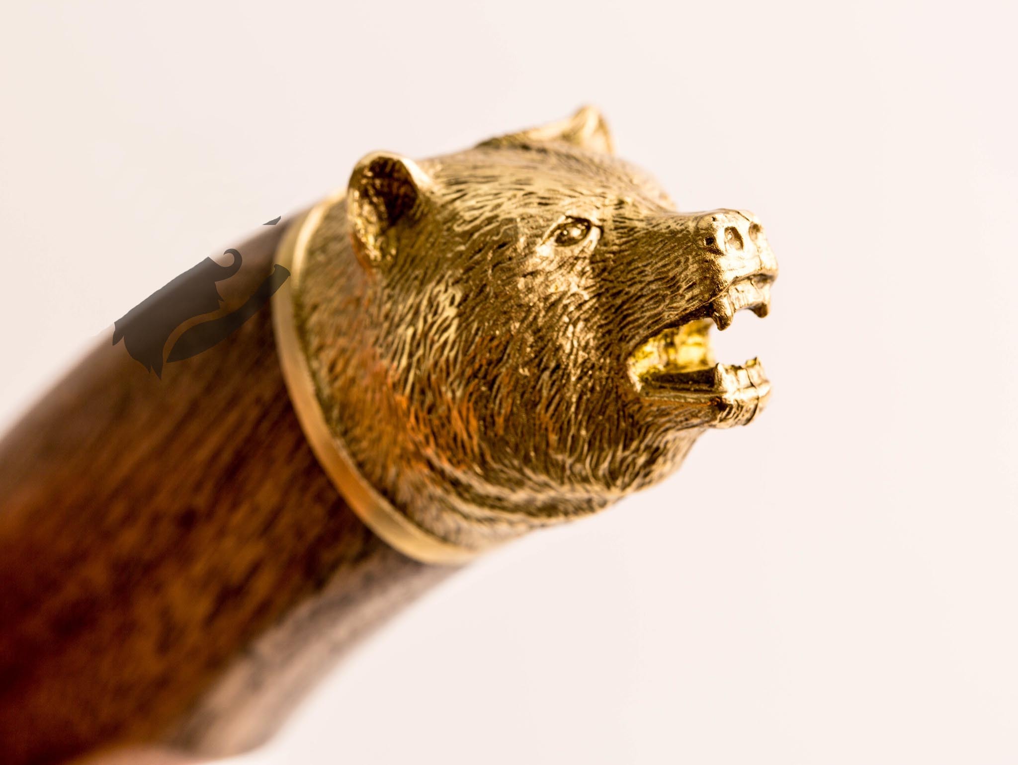 Нож Сафари-1, Кизляр СТО, с головой медведя, сталь Х12МФ - фото 4