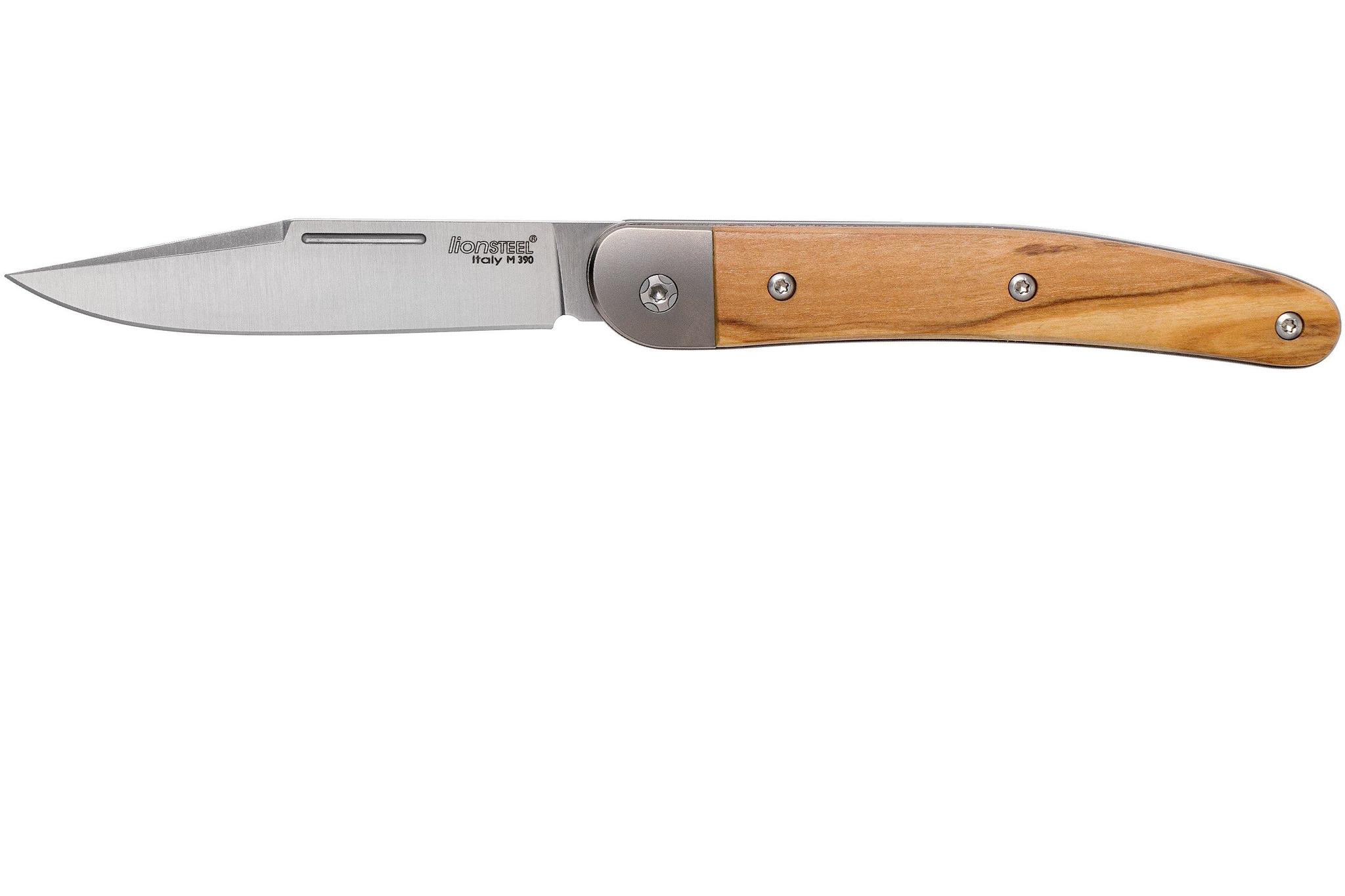 фото Складной нож lionsteel jack, сталь m390, рукоять дерево lion steel
