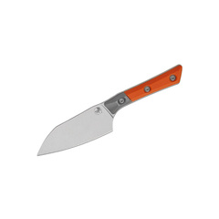 Фото Нож кухонный Сантоку Microtech Santoku Knife 4', сталь M390MK, рукоять G10, оранжевый