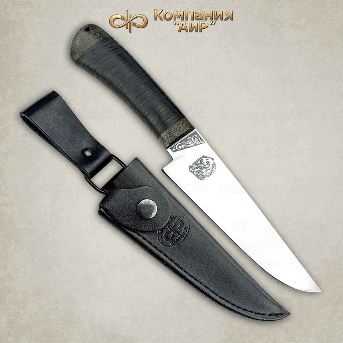 Нож Барибал 95х18, кожа, АиР от Ножиков