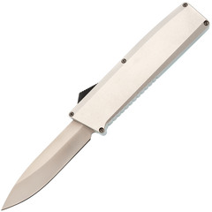 Фото Автоматический нож Daggerr Муромец, сталь VG-10, рукоять белый алюминий