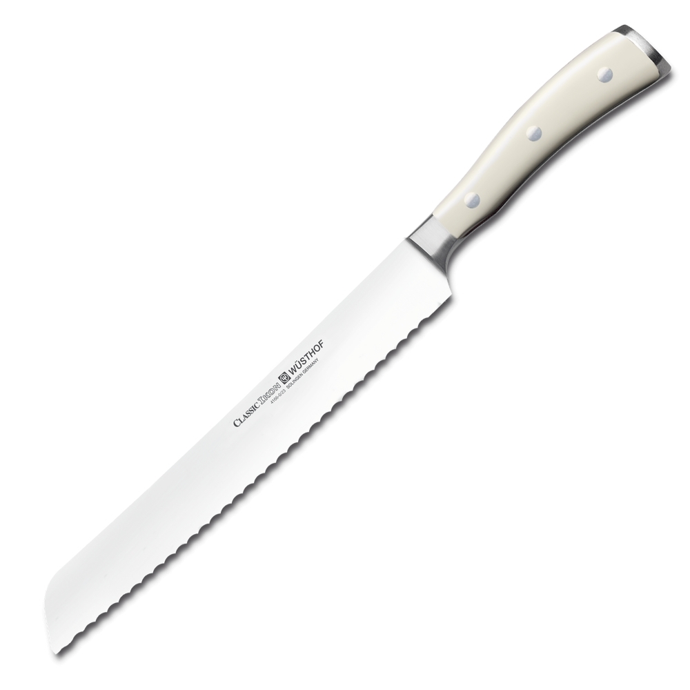 фото Нож для хлеба ikon cream white 4166-0/23, 230 мм wuesthof
