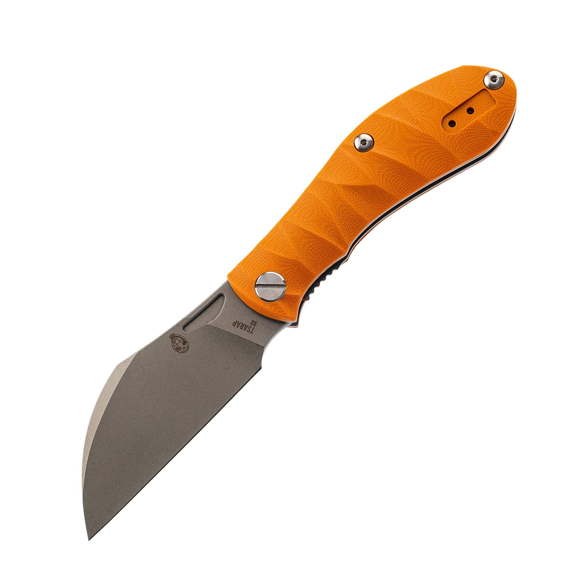 Складной нож TSARAP, сталь D2, рукоять G10 Orange