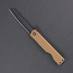 Фото Нож Daggerr Higonokami blackwash, сталь VG-10, рукоять сталь, коричневый