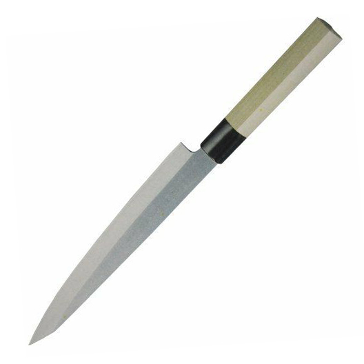 Нож кухонный Shimomura DAIMON-YA Янагиба, сталь Mo-V, рукоять дерево магнолия