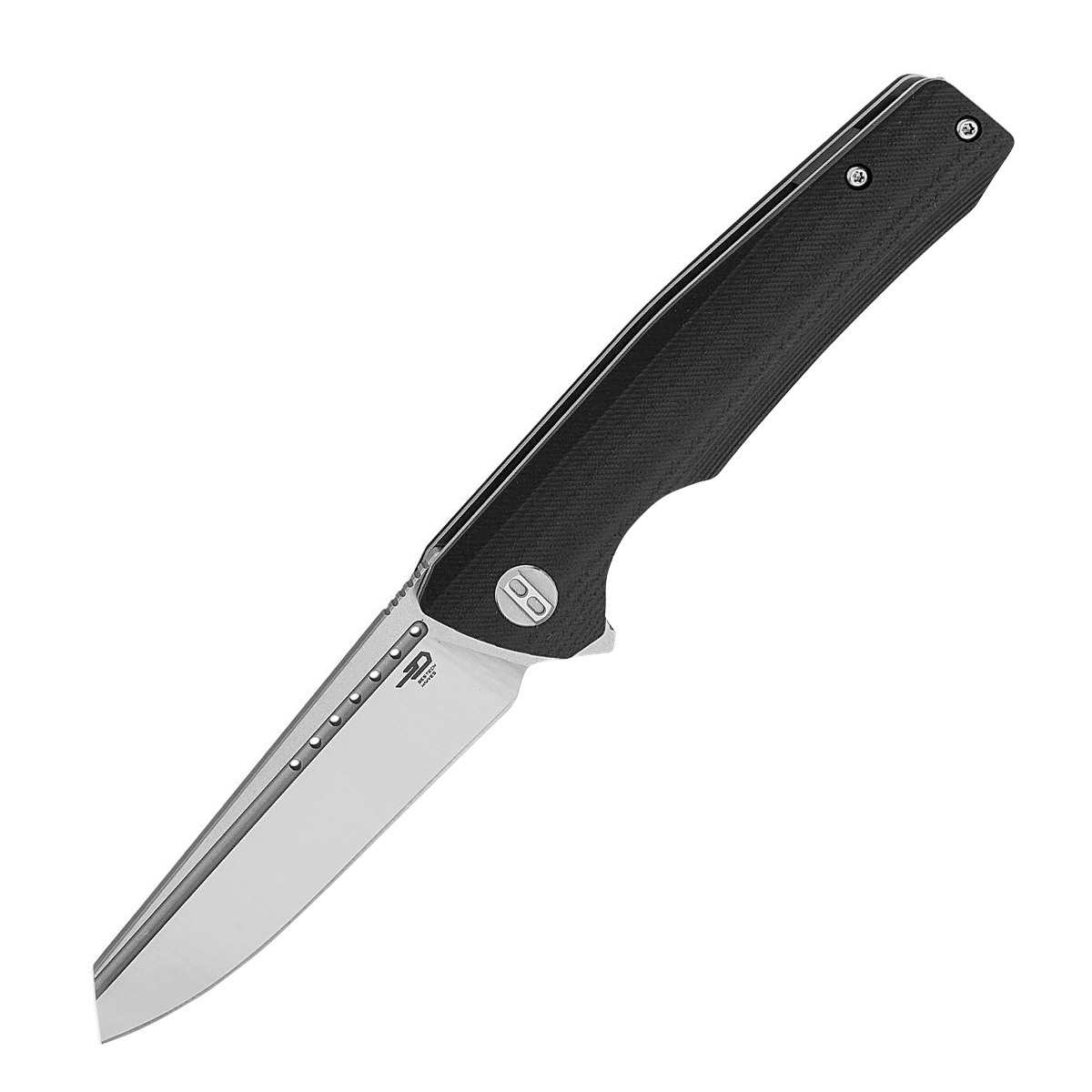 Складной нож Bestech Slyther, сталь 14C28N, Satin finish, рукоять G10, черный складной нож bestech swordfish оранжевый d2