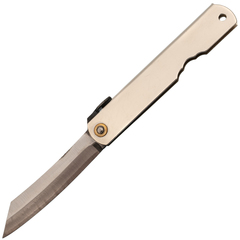 Фото Складной нож Nagao Higonokami, Warikomi, SK5 steel, Plating, 80мм