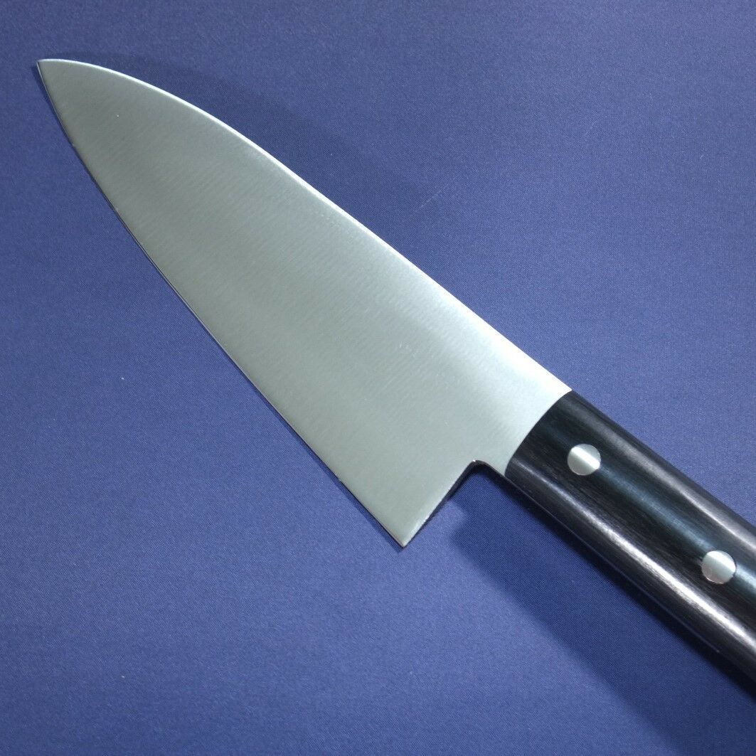 Нож кухонный для разделки рыбы Деба Shimomura, сталь DSR1K6, рукоять дерево пакка - фото 3