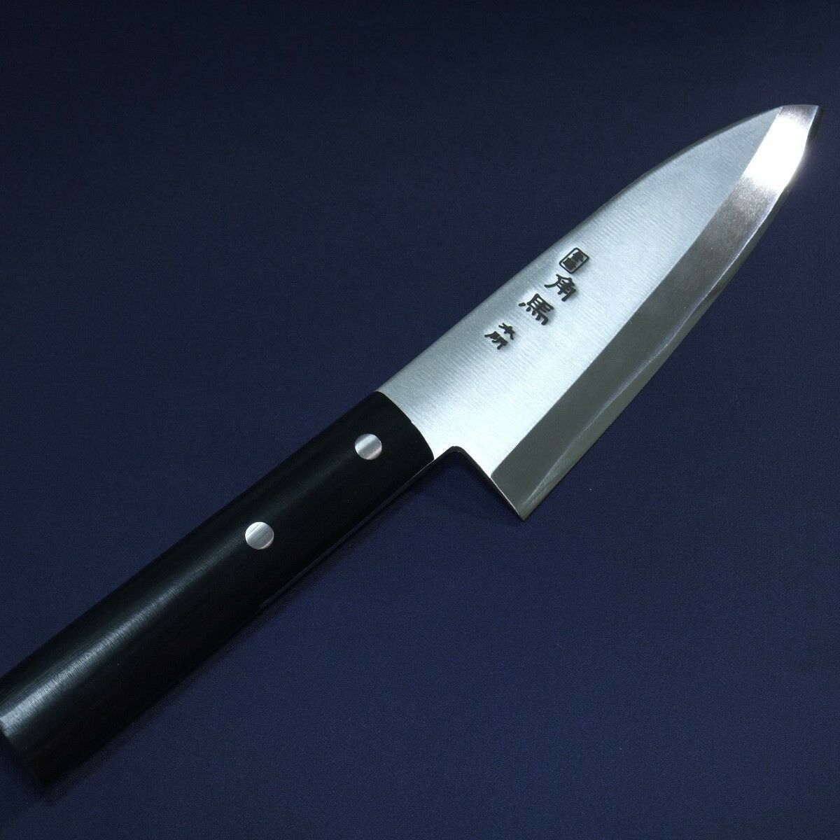 Нож кухонный для разделки рыбы Деба Shimomura, сталь DSR1K6, рукоять дерево пакка - фото 5