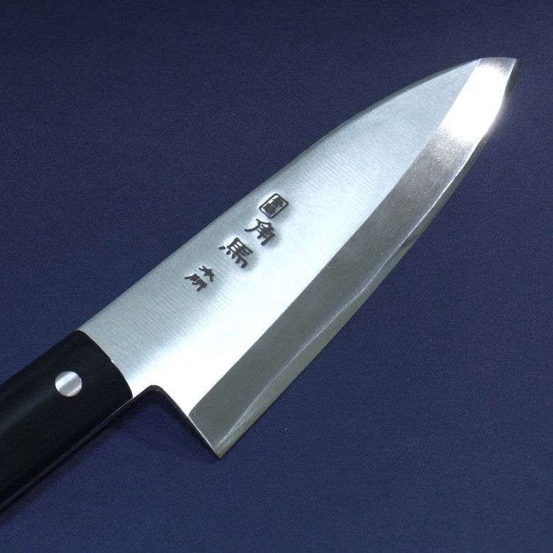 Нож кухонный для разделки рыбы Деба Shimomura, сталь DSR1K6, рукоять дерево пакка - фото 6