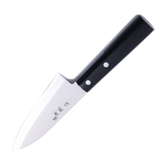 Нож кухонный для разделки рыбы Деба Shimomura, сталь DSR1K6, рукоять дерево пакка