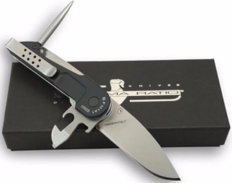 Многофункциональный складной нож Extrema Ratio BF M1A1 Stonewashed, сталь Bhler N690, рукоять алюминий многофункциональный складной нож с приборами металлик