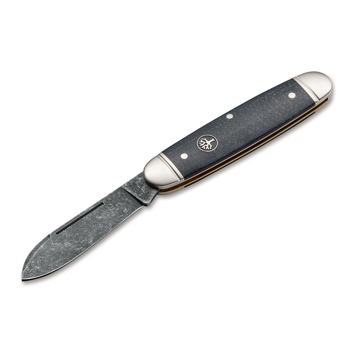 фото Складной нож boker club knife burlap, сталь высокоуглеродистая сталь o-1, рукоять микарта