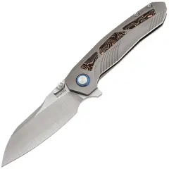 Фото Складной нож Remette Kestrel, сталь S35VN, рукоять титан/Copper CF