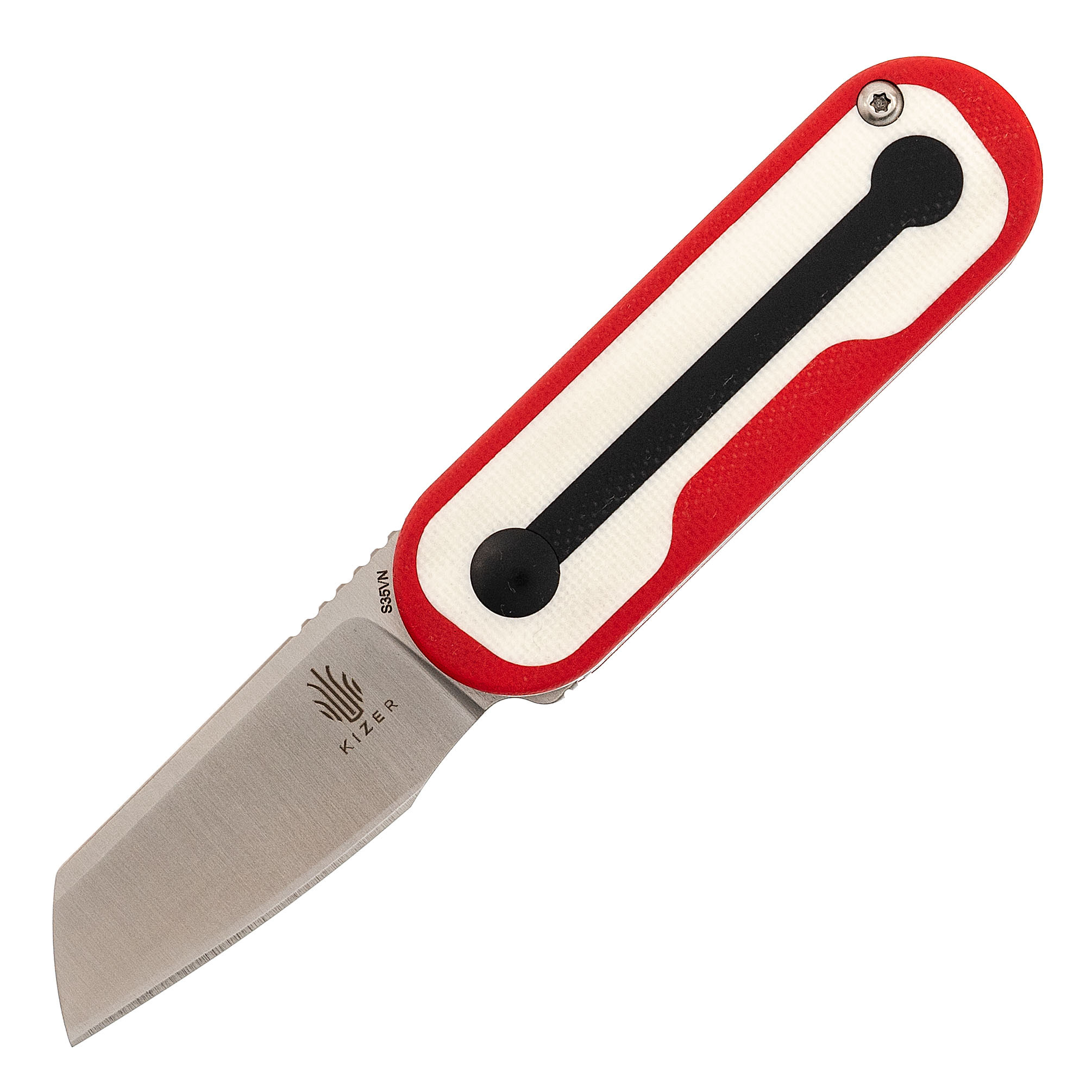 Складной нож Kizer Mini Bay, сталь S35VN, рукоять G10, красный