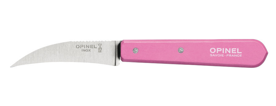 Нож столовый Opinel №114, деревянная рукоять, блистер, нержавеющая сталь, розовый от Ножиков