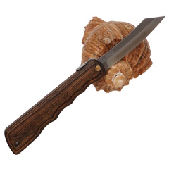 Фото Складной нож Nagao Higonokami Woody, 80мм, сталь VG10, рукоять Walnut Brown