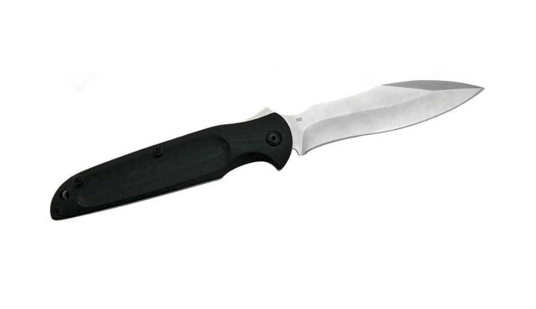 Нож складной Hikari HK108AG10, сталь D2 Tool Steel, чёрный от Ножиков