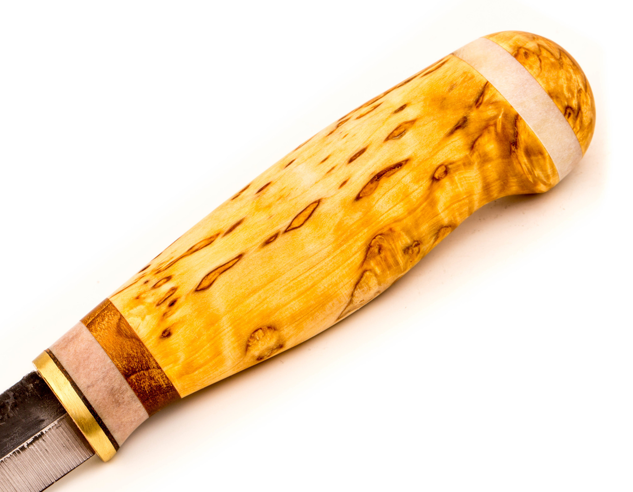 Нож Lappi Puukko 95, финская береза, сталь 80CrV2 - фото 3