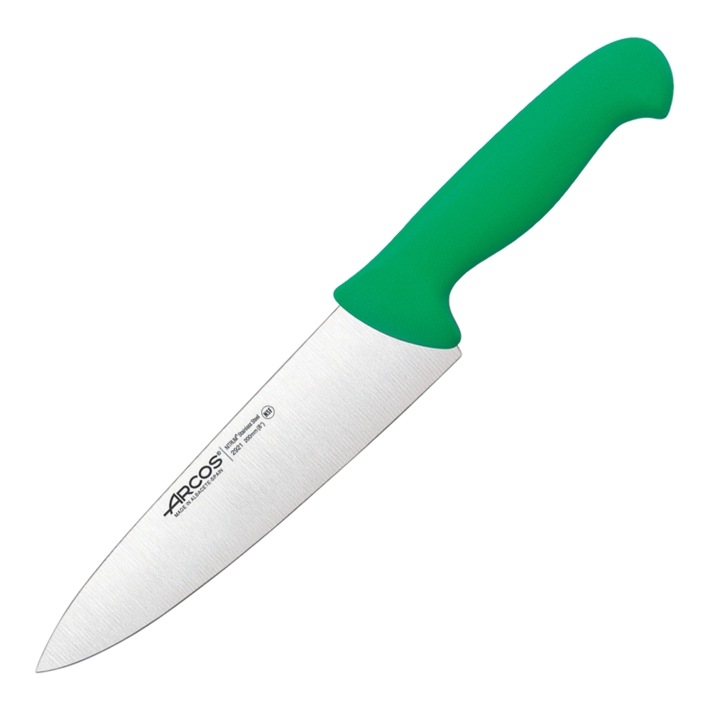 Нож Шефа 2900 292121, 200 мм, зеленый titbit джерки для собак мясные из курицы меню от шефа 70г