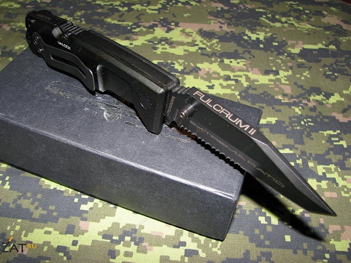 Складной нож Extrema Ratio Fulcrum II Tanto Black, сталь Bhler N690, рукоять алюминий - фото 3