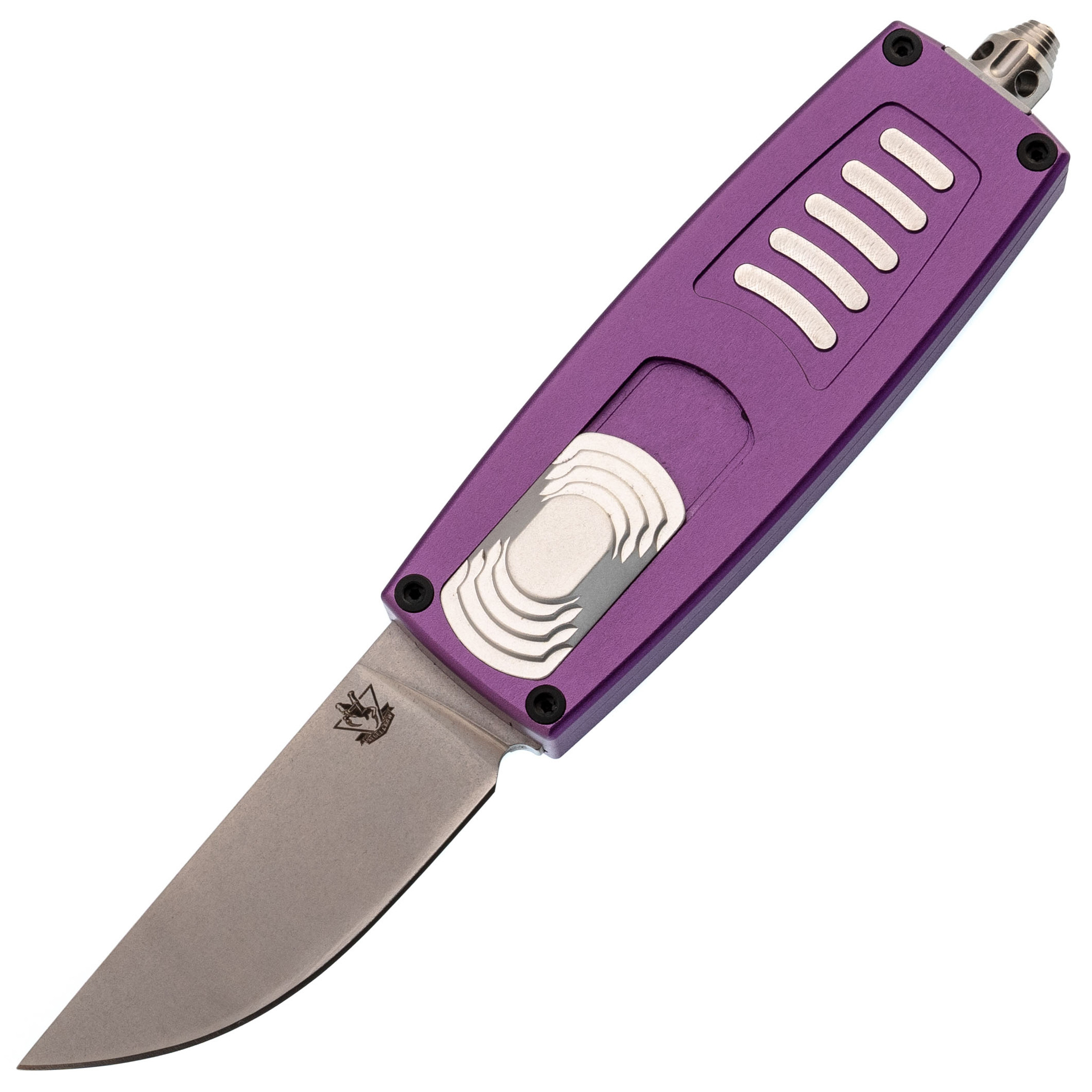 Автоматический нож Steelclaw Криптон-03, сталь D2, рукоять алюминий, фиолетовый