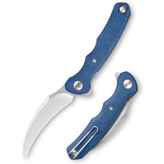 Фото Складной нож Trivisa Lacerta-04L, сталь 14C28N, рукоять микарта, синий