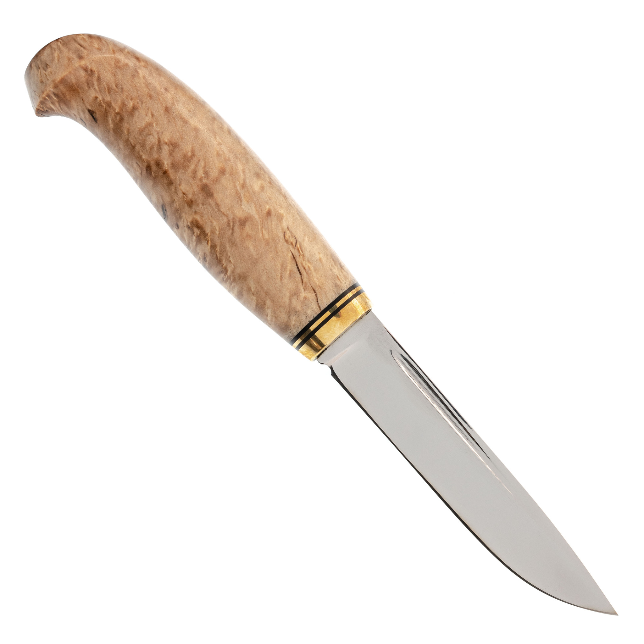 Нож Финка, сталь Sliepner, рукоять карельская береза - фото 3