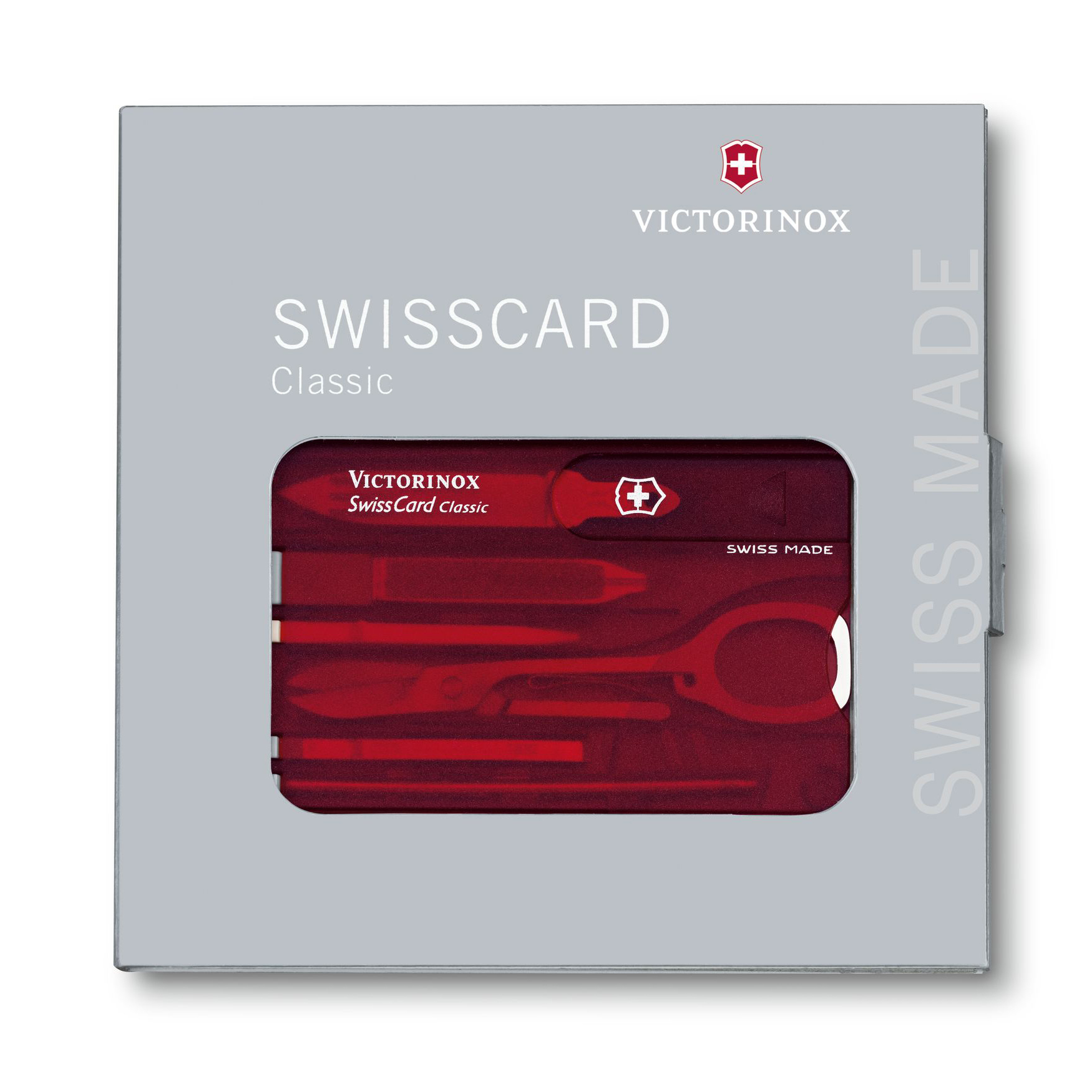 Швейцарская карта Victorinox SwissCard, сталь X45CrMoV15, рукоять ABS-Пластик, красный от Ножиков