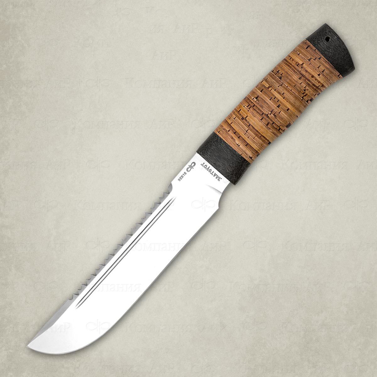 Нож Робинзон-1, береста, 100х13м